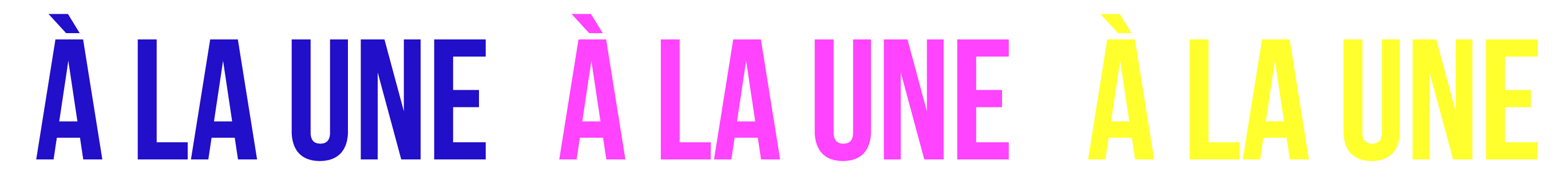 Bandeu décoratif à la une