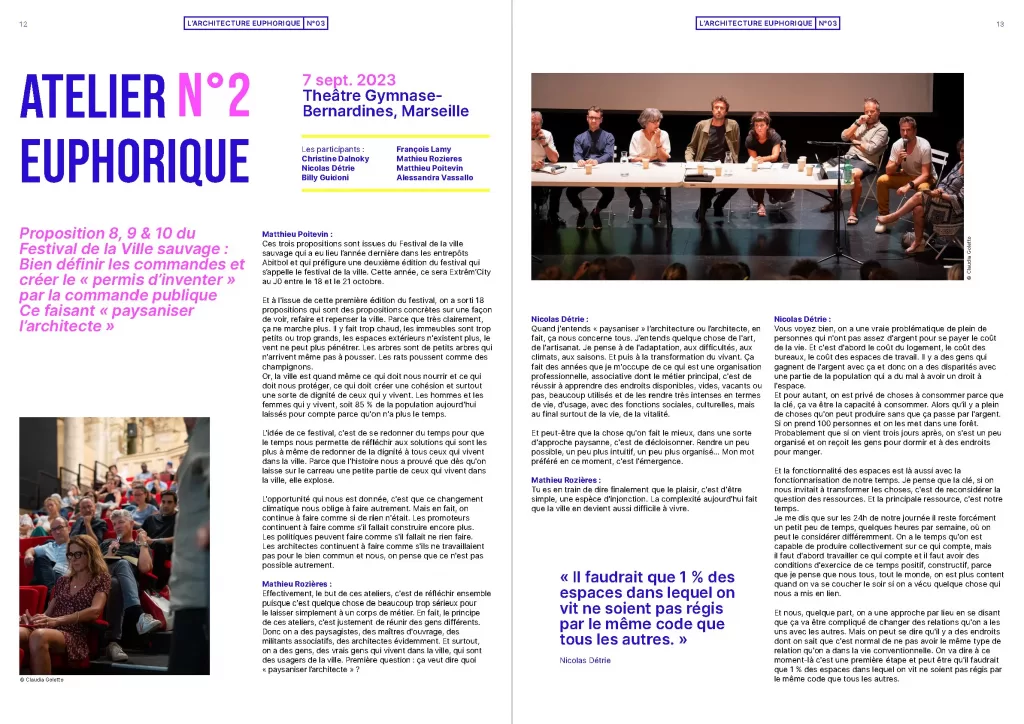 Extrait de L’Architecture Euphorique n°03